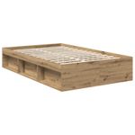 Casa si Gradina - Mobilier - Paturi si accesorii - Paturi - Cadru de pat Stejar artizanal 120 x 200 cm Lemn de pin masiv - Infinity.ro