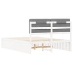 Casa si Gradina - Mobilier - Paturi si accesorii - Paturi - Cadru de pat cu tablie tapitata cu headboard Negru 180 x 200 cm - Infinity.ro