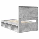 Casa si Gradina - Mobilier - Paturi si accesorii - Paturi - Cadru de pat Gri Concret 100 x 200 cm Lemn de pin masiv - Infinity.ro