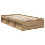Casa si Gradina - Mobilier - Paturi si accesorii - Paturi - Cadru de pat Stejar artizanal 100 x 200 cm Lemn de pin masiv - Infinity.ro