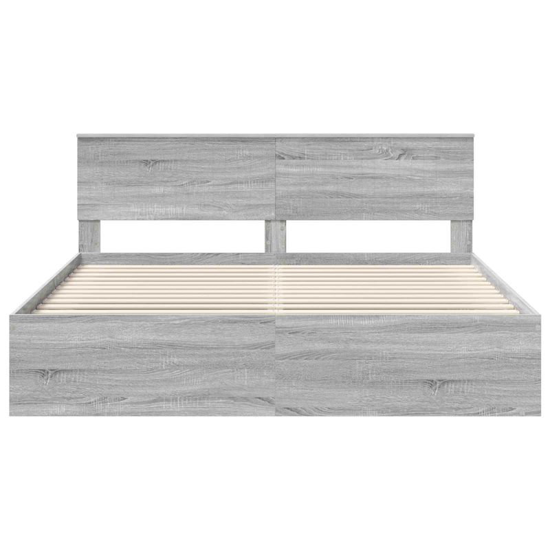 Casa si Gradina - Mobilier - Paturi si accesorii - Paturi - Cadru de pat Gri Sonoma 180 x 200 cm Lemn de pin masiv - Infinity.ro