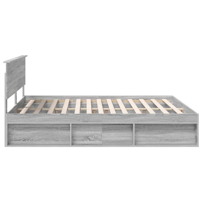Casa si Gradina - Mobilier - Paturi si accesorii - Paturi - Cadru de pat Gri Sonoma 180 x 200 cm Lemn de pin masiv - Infinity.ro