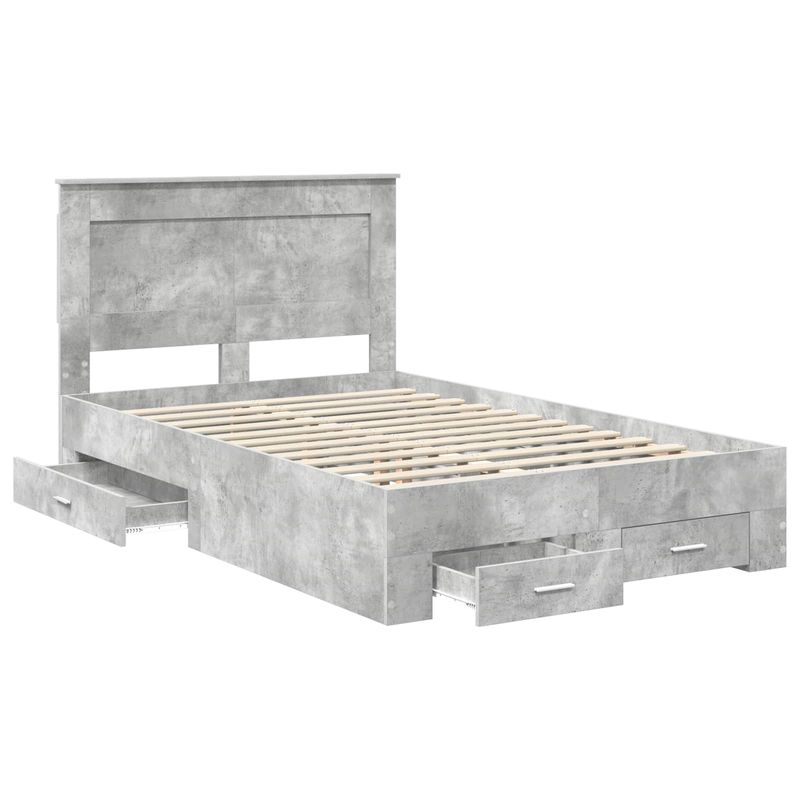 Casa si Gradina - Mobilier - Paturi si accesorii - Paturi - Cadru de pat cu sertar cu headboard cu depozitare Lemn compozit - Infinity.ro