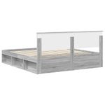 Casa si Gradina - Mobilier - Paturi si accesorii - Paturi - Cadru de pat Gri Sonoma 180 x 200 cm Lemn de pin masiv - Infinity.ro