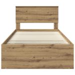 Casa si Gradina - Mobilier - Paturi si accesorii - Paturi - Cadru de pat Stejar artizanal 100 x 200 cm Lemn de pin masiv - Infinity.ro