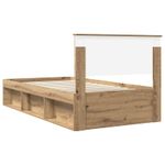 Casa si Gradina - Mobilier - Paturi si accesorii - Paturi - Cadru de pat Stejar artizanal 100 x 200 cm Lemn de pin masiv - Infinity.ro