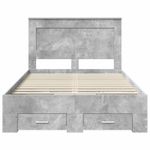 Casa si Gradina - Mobilier - Paturi si accesorii - Paturi - Cadru de pat cu sertar cu headboard cu depozitare Lemn compozit - Infinity.ro