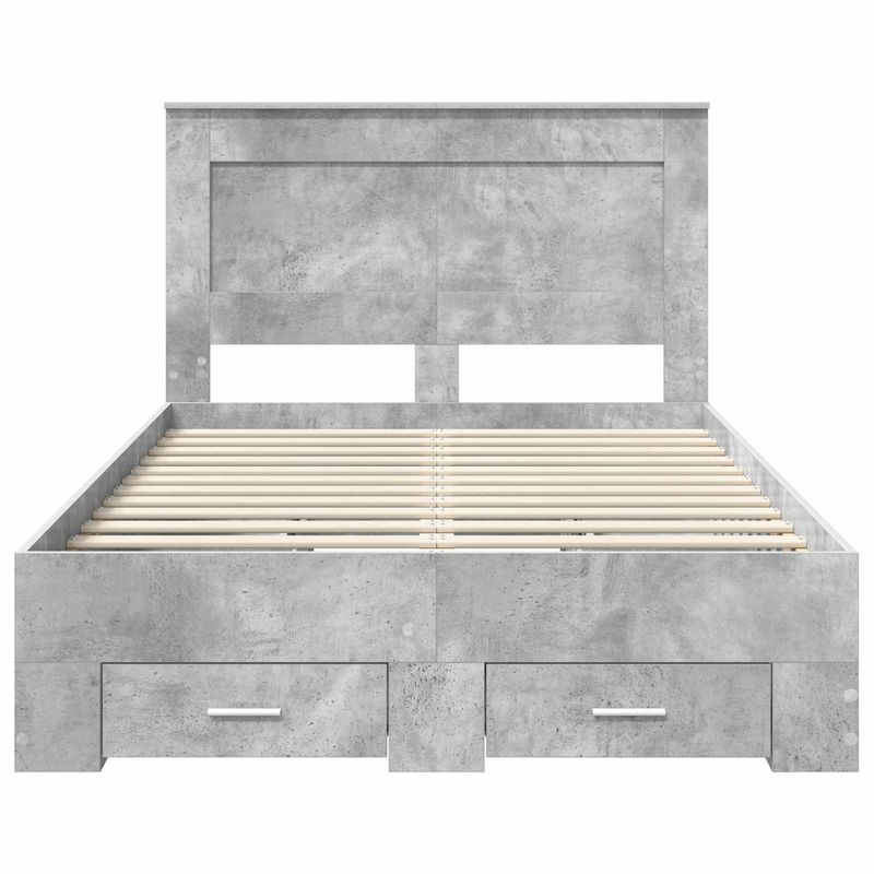 Casa si Gradina - Mobilier - Paturi si accesorii - Paturi - Cadru de pat cu sertar cu headboard cu depozitare Lemn compozit - Infinity.ro