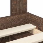 Casa si Gradina - Mobilier - Paturi si accesorii - Paturi - Cadru de pat Stejar inchis 90 x 190 cm Lemn de pin masiv - Infinity.ro