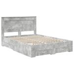 Casa si Gradina - Mobilier - Paturi si accesorii - Paturi - Cadru de pat cu sertar cu headboard cu depozitare Lemn compozit - Infinity.ro