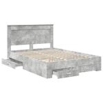 Casa si Gradina - Mobilier - Paturi si accesorii - Paturi - Cadru de pat cu sertar cu headboard cu depozitare Lemn compozit - Infinity.ro