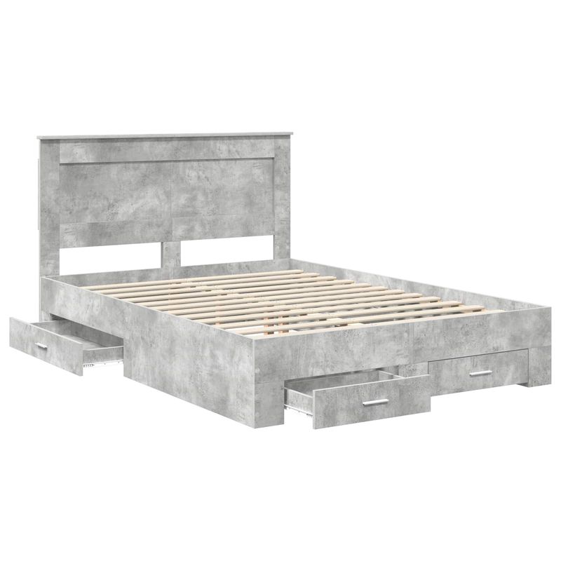 Casa si Gradina - Mobilier - Paturi si accesorii - Paturi - Cadru de pat cu sertar cu headboard cu depozitare Lemn compozit - Infinity.ro