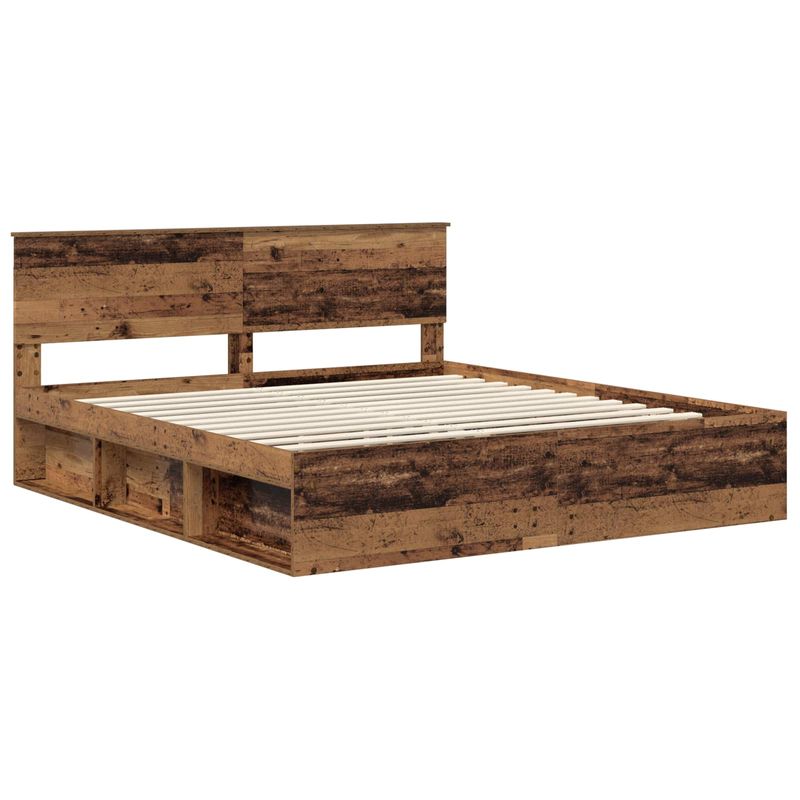 Casa si Gradina - Mobilier - Paturi si accesorii - Paturi - Cadru de pat Lemn vechi 180 x 200 cm Lemn de pin masiv - Infinity.ro