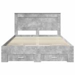 Casa si Gradina - Mobilier - Paturi si accesorii - Paturi - Cadru de pat cu sertar cu headboard cu depozitare Lemn compozit - Infinity.ro