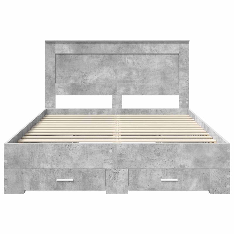 Casa si Gradina - Mobilier - Paturi si accesorii - Paturi - Cadru de pat cu sertar cu headboard cu depozitare Lemn compozit - Infinity.ro