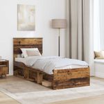 Casa si Gradina - Mobilier - Paturi si accesorii - Paturi - Cadru de pat Lemn vechi 75 x 190 cm Lemn de pin masiv - Infinity.ro