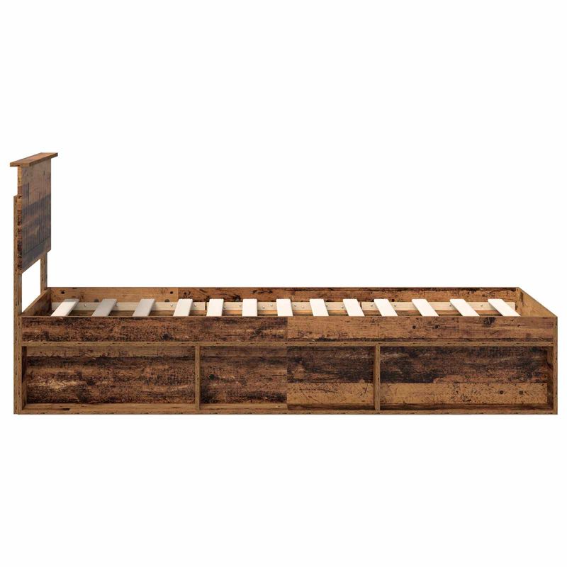 Casa si Gradina - Mobilier - Paturi si accesorii - Paturi - Cadru de pat Lemn vechi 75 x 190 cm Lemn de pin masiv - Infinity.ro