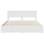 Casa si Gradina - Mobilier - Paturi si accesorii - Paturi - Cadru de pat cu headboard Alb 180 x 200 cm Lemn compozit - Infinity.ro