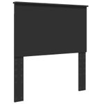 Casa si Gradina - Mobilier - Paturi si accesorii - Paturi - Pat cu storage cu headboard Negru 90 x 190 cm Lemn compozit - Infinity.ro