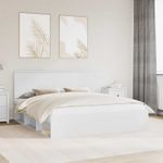 Casa si Gradina - Mobilier - Paturi si accesorii - Paturi - Cadru de pat cu headboard Alb 180 x 200 cm Lemn de pin masiv - Infinity.ro