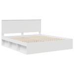Casa si Gradina - Mobilier - Paturi si accesorii - Paturi - Cadru de pat cu headboard Alb 180 x 200 cm Lemn de pin masiv - Infinity.ro