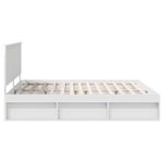 Casa si Gradina - Mobilier - Paturi si accesorii - Paturi - Cadru de pat cu headboard Alb 180 x 200 cm Lemn de pin masiv - Infinity.ro
