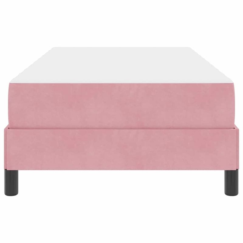 Casa si Gradina - Mobilier - Paturi si accesorii - Paturi - Pat cu arcuri cu saltea Roz 90 x 210 cm tesatura - Infinity.ro