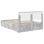 Casa si Gradina - Mobilier - Paturi si accesorii - Paturi - Cadru de pat cu sertar Gri din beton 140 x 190 cm Lemn compozit - Infinity.ro