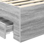 Casa si Gradina - Mobilier - Paturi si accesorii - Paturi - Cadru de pat cu headboard Gri Sonoma 90 x 200 cm Lemn compozit - Infinity.ro