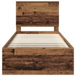 Casa si Gradina - Mobilier - Paturi si accesorii - Paturi - Cadru de pat Lemn vechi 90 x 190 cm Lemn de pin masiv - Infinity.ro