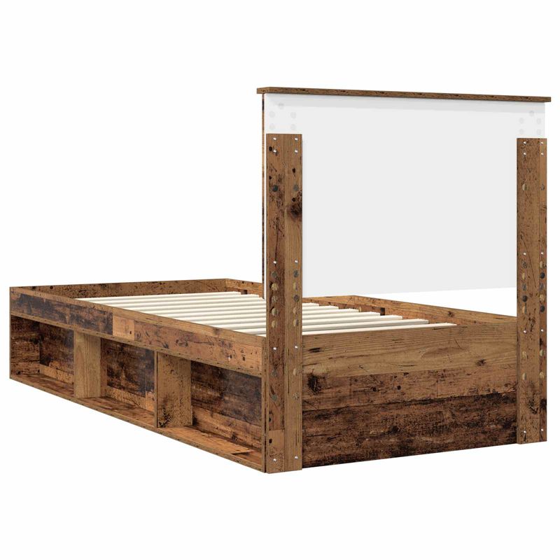 Casa si Gradina - Mobilier - Paturi si accesorii - Paturi - Cadru de pat Lemn vechi 90 x 190 cm Lemn de pin masiv - Infinity.ro