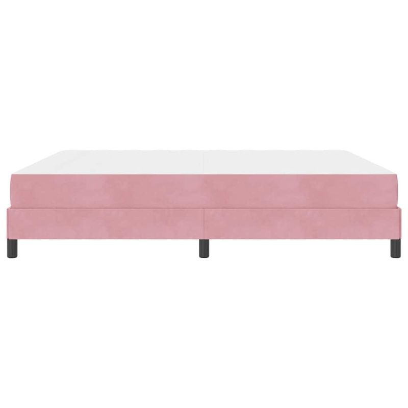 Casa si Gradina - Mobilier - Paturi si accesorii - Paturi - Pat cu arcuri cu saltea Roz 180 x 210 cm tesatura - Infinity.ro