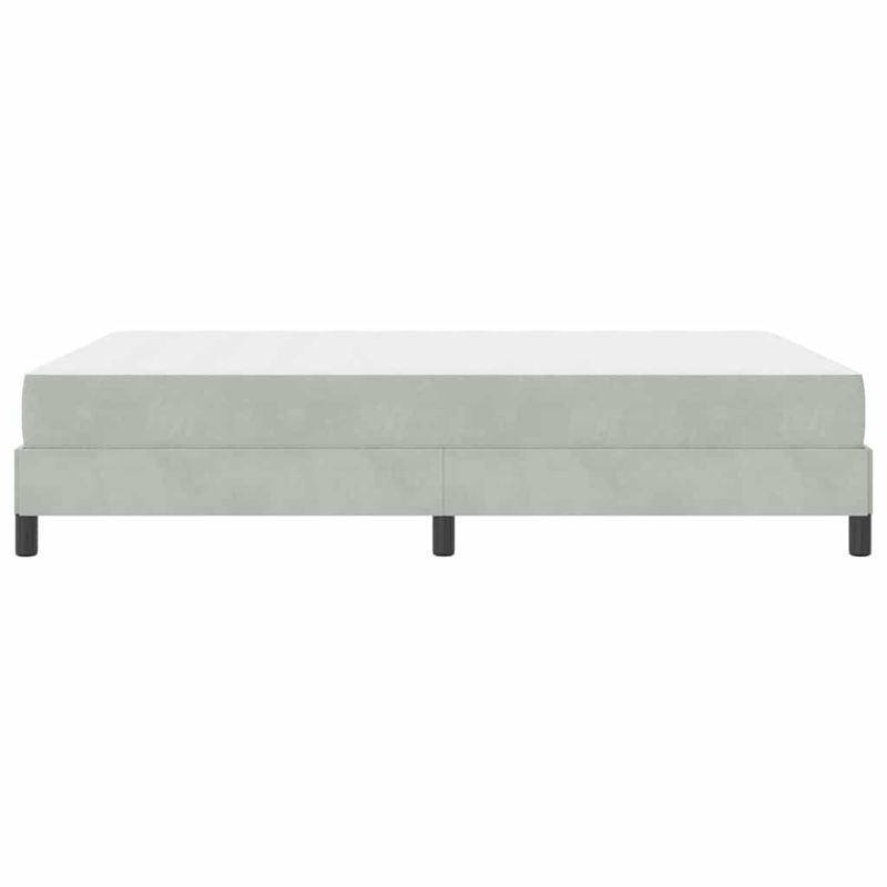Casa si Gradina - Mobilier - Paturi si accesorii - Paturi - Pat cu arcuri cu saltea Gri deschis 160 x 210 cm tesatura - Infinity.ro