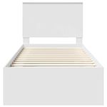 Casa si Gradina - Mobilier - Paturi si accesorii - Paturi - Cadru de pat cu headboard Alb 90 x 200 cm Lemn de pin masiv - Infinity.ro