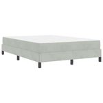 Casa si Gradina - Mobilier - Paturi si accesorii - Paturi - Pat cu arcuri cu saltea Gri deschis 160 x 210 cm tesatura - Infinity.ro