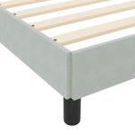 Casa si Gradina - Mobilier - Paturi si accesorii - Paturi - Pat cu arcuri cu saltea Gri deschis 160 x 210 cm tesatura - Infinity.ro