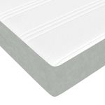 Casa si Gradina - Mobilier - Paturi si accesorii - Paturi - Pat cu arcuri cu saltea Gri deschis 160 x 210 cm tesatura - Infinity.ro