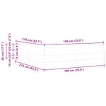 Casa si Gradina - Mobilier - Paturi si accesorii - Paturi - Pat cu arcuri cu saltea Roz 180 x 210 cm tesatura - Infinity.ro