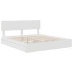 Casa si Gradina - Mobilier - Paturi si accesorii - Paturi - Pat cu storage cu headboard Alb 180 x 200 cm Lemn compozit - Infinity.ro