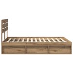Casa si Gradina - Mobilier - Paturi si accesorii - Paturi - Cadru de pat Stejar artizanal 140 x 190 cm Lemn de pin masiv - Infinity.ro