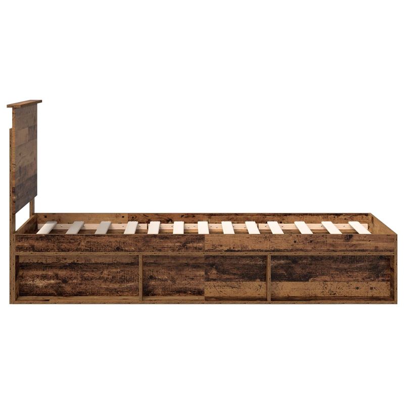 Casa si Gradina - Mobilier - Paturi si accesorii - Paturi - Cadru de pat Lemn vechi 75 x 190 cm Lemn de pin masiv - Infinity.ro