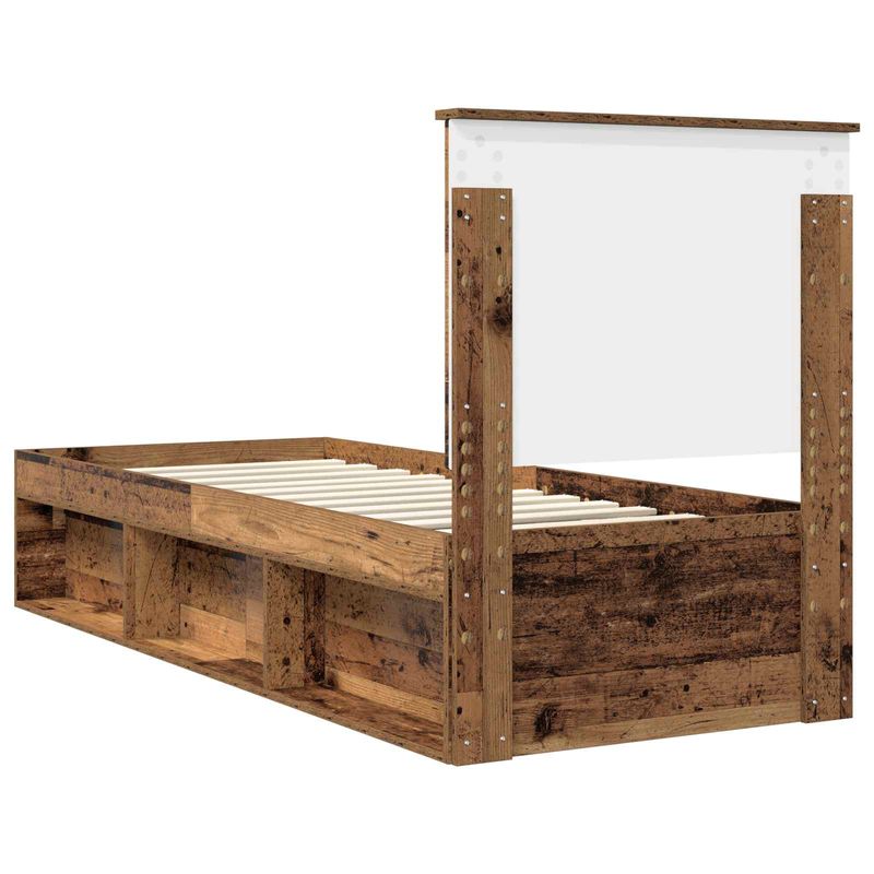 Casa si Gradina - Mobilier - Paturi si accesorii - Paturi - Cadru de pat Lemn vechi 75 x 190 cm Lemn de pin masiv - Infinity.ro