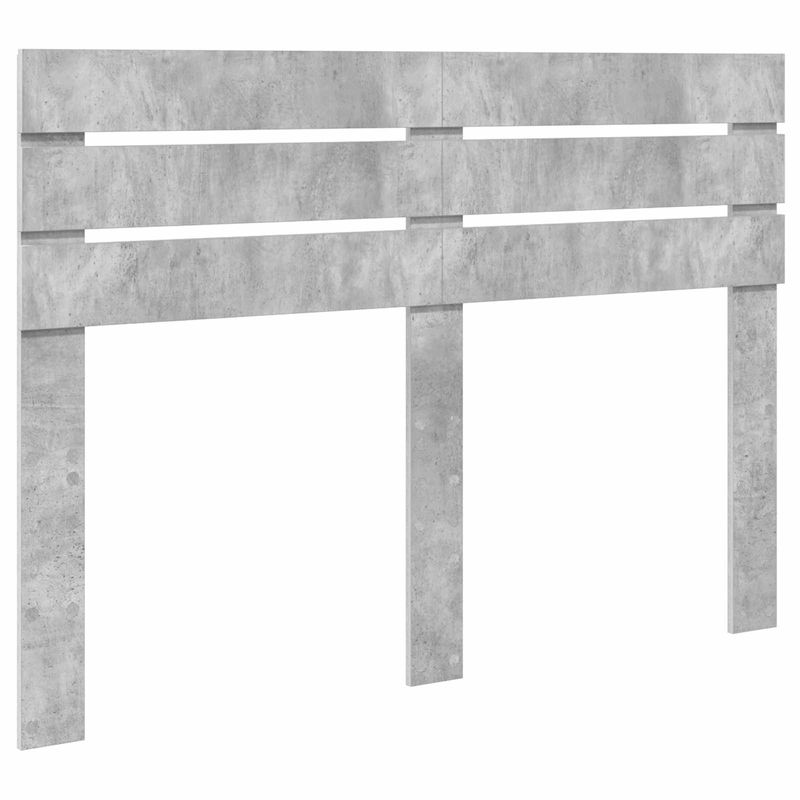 Casa si Gradina - Mobilier - Paturi si accesorii - Paturi - Cadru de pat cu headboard Beton 140 x 200 cm Lemn de pin masiv - Infinity.ro