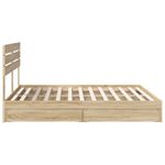Casa si Gradina - Mobilier - Paturi si accesorii - Paturi - Pat cu storage Stejar Sonoma 180 x 200 cm Lemn compozit - Infinity.ro