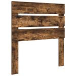 Casa si Gradina - Mobilier - Paturi si accesorii - Paturi - Cadru de pat Stejar fumuriu 75 x 190 cm Lemn de pin masiv - Infinity.ro