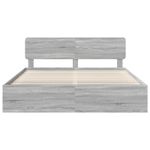 Casa si Gradina - Mobilier - Paturi si accesorii - Paturi - Cadru de pat Gri Sonoma 200 x 200 cm Lemn de pin masiv - Infinity.ro