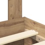 Casa si Gradina - Mobilier - Paturi si accesorii - Paturi - Cadru de pat Stejar Artizanal 120 x 190 cm Lemn compozit - Infinity.ro