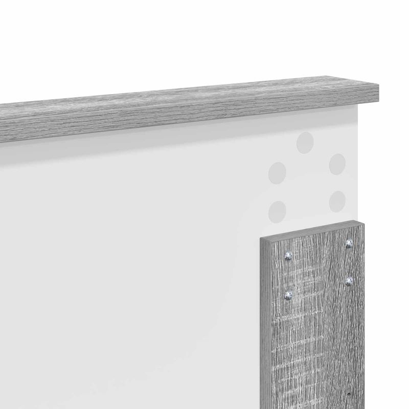 Casa si Gradina - Mobilier - Paturi si accesorii - Paturi - Cadru de pat cu headboard Gri Sonoma 120 x 200 cm Lemn compozit - Infinity.ro