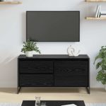 Casa si Gradina - Mobilier - Comode si corpuri - Comode - Cabinet TV Stejar Negru 100 x 36 x 49.5 cm Lemn compozit - Infinity.ro