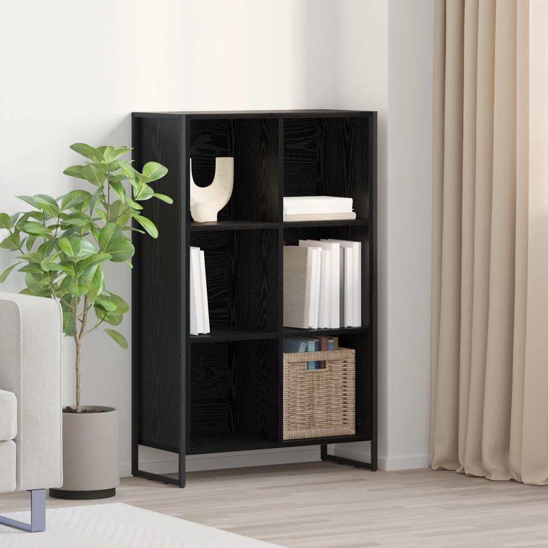 Casa si Gradina - Mobilier - Biblioteci si rafturi - Biblioteci - Dulap pentru carti Stejar Negru 99.5 x 30 x 108.5 cm - Infinity.ro